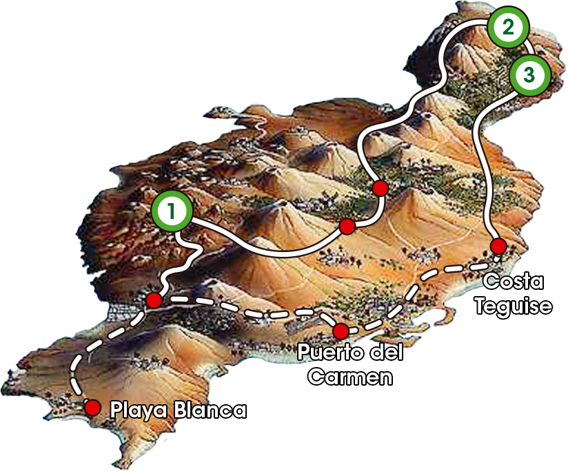 Esencias de Lanzarote - timanfaya, jameos del agua y cueva de los verdes
